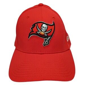 New Era 39Thirty Tampa Bay Buccaneers L/XL Red NFL Stretch Fit Cap Hat Football